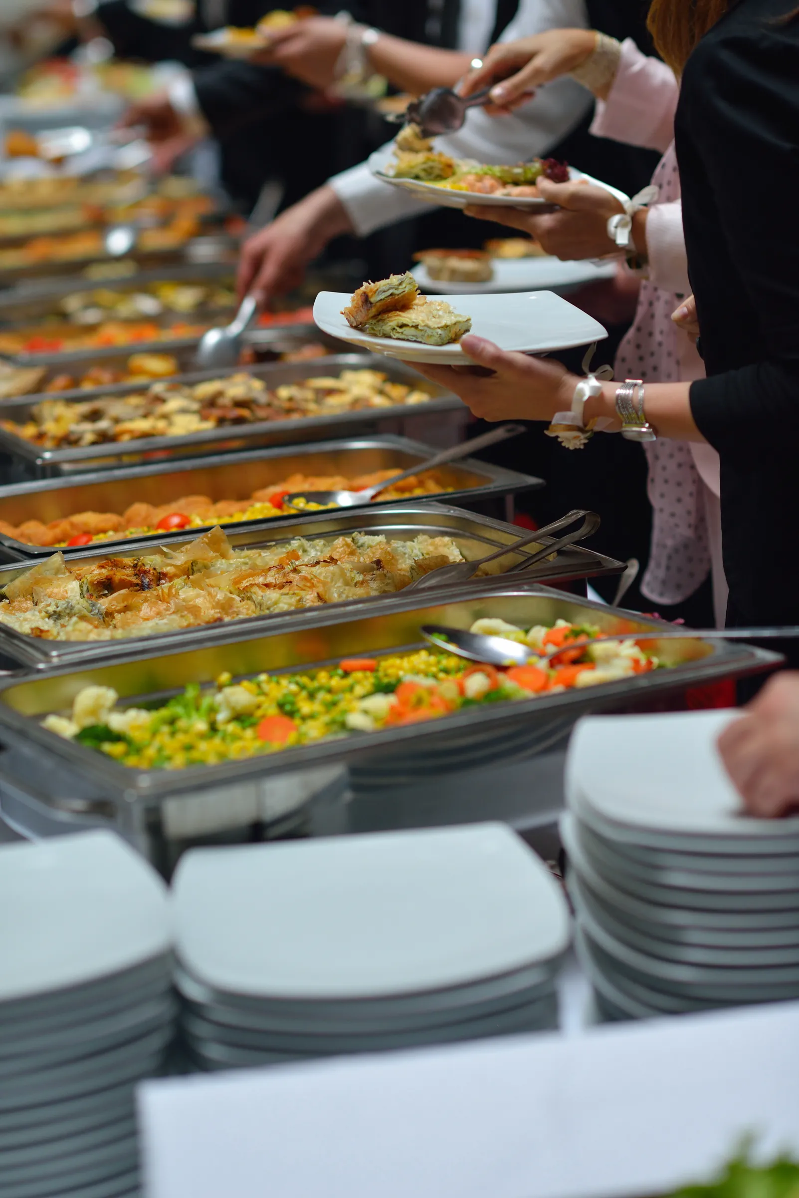 Buffet-Catering für eine Firmenfeier